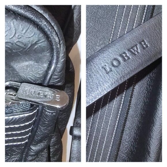 Loewe leather/coated canvas garment travel bag EUC - Picture 4 of 12